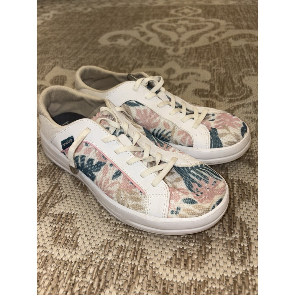 Women's Hey Dude Karina Breeze White Sand Lightweight Slip On Shoes Size 6 Flora